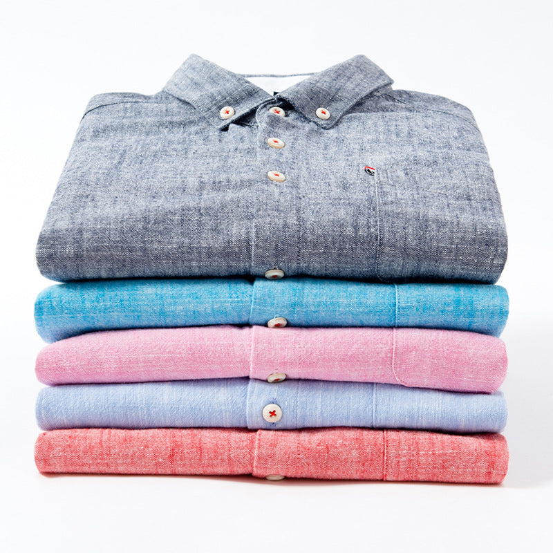 Men's Linen Casual Shirt – Breathable Warm-Weather Summer Shirt – view 10