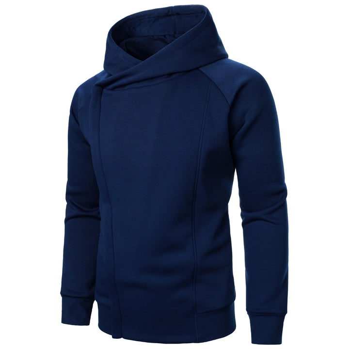 Men's Cotton-Blend Crossover Hoodie – Midweight Fleece Pullover – view 7