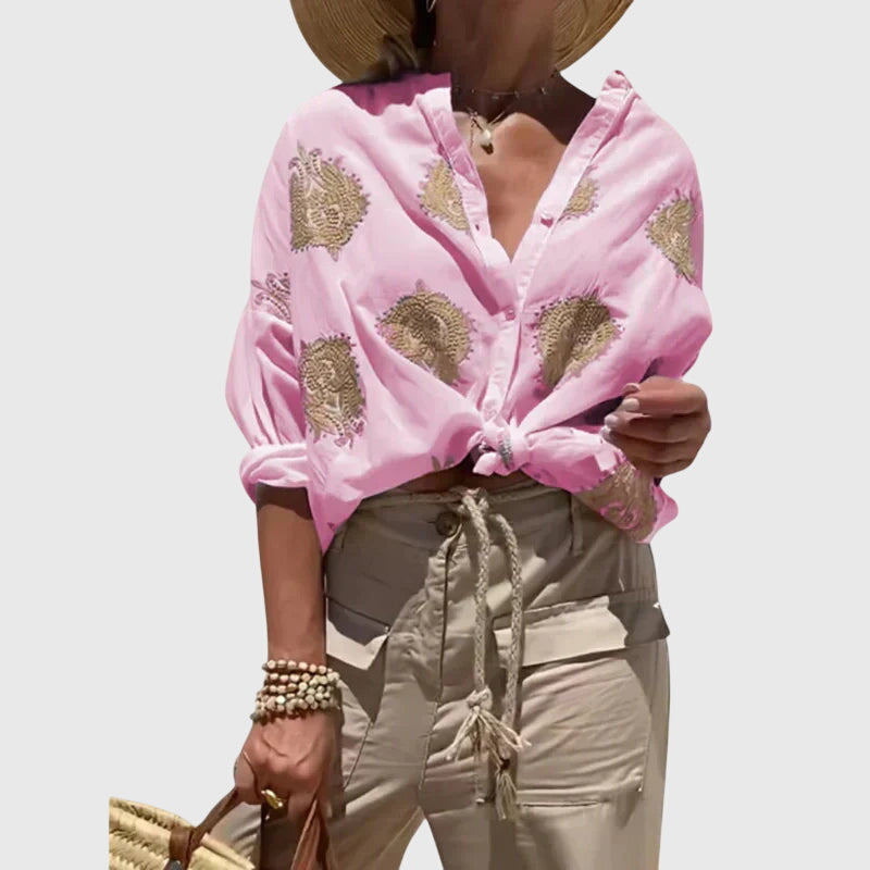 Women's Josie Light and Chic Blouse - Versatile Summer Top