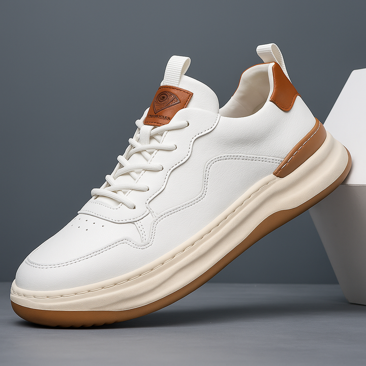 Men's Leather Low-Top Trainers – Hudson Smart Casual – view 3