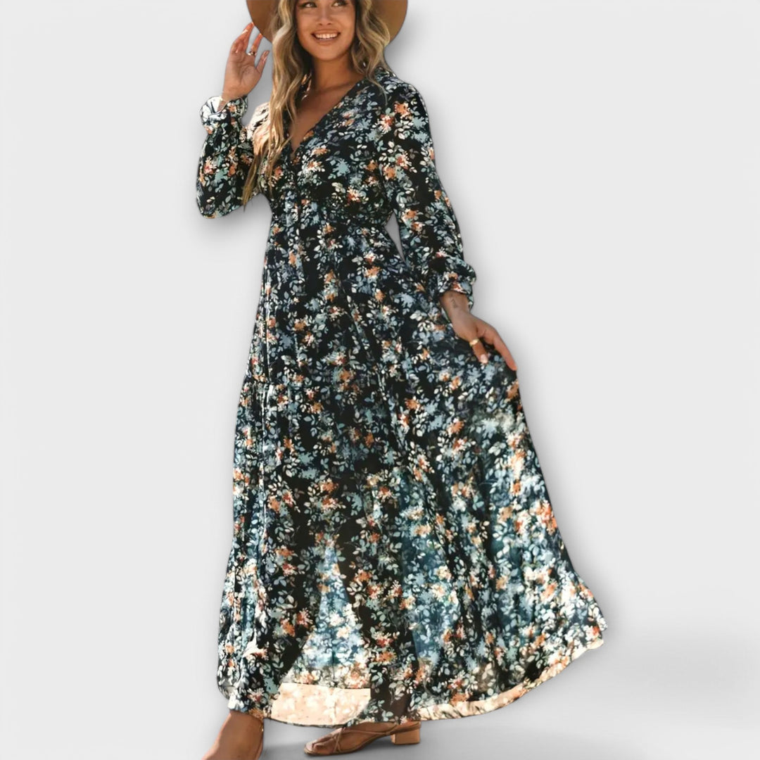 Women's Floral Maxi Dress – Elegant, Versatile Day-to-Night
