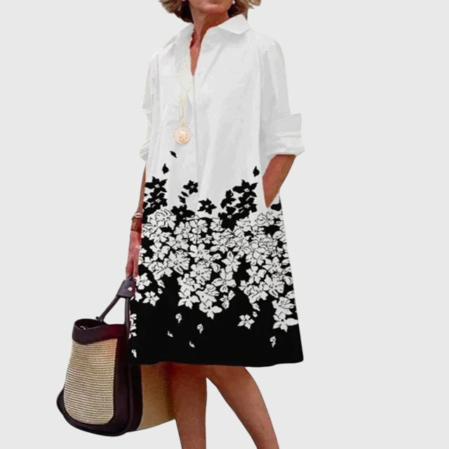 Women's Elegant Dress with Pockets - Everyday Chic