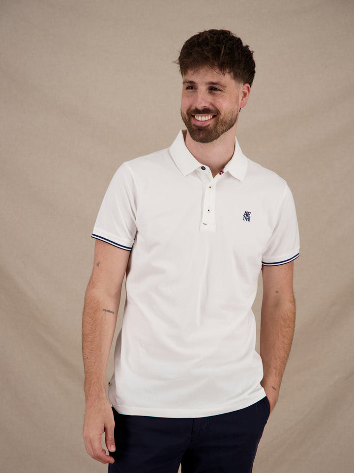 Men's Garment-Dyed Cotton Polo Shirt – Soft Washed Colours – view 4