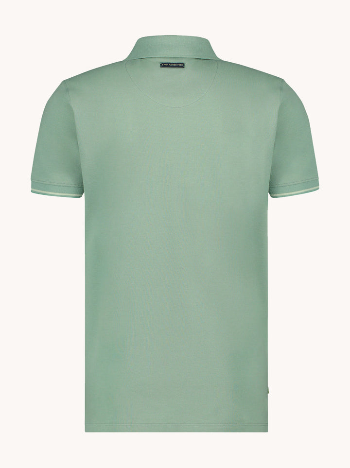 Men's Garment-Dyed Cotton Polo Shirt – Soft Washed Colours – view 8