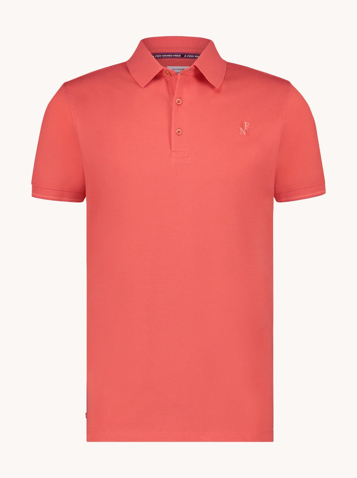 Men's Garment-Dyed Cotton Polo Shirt – Soft Washed Colours
