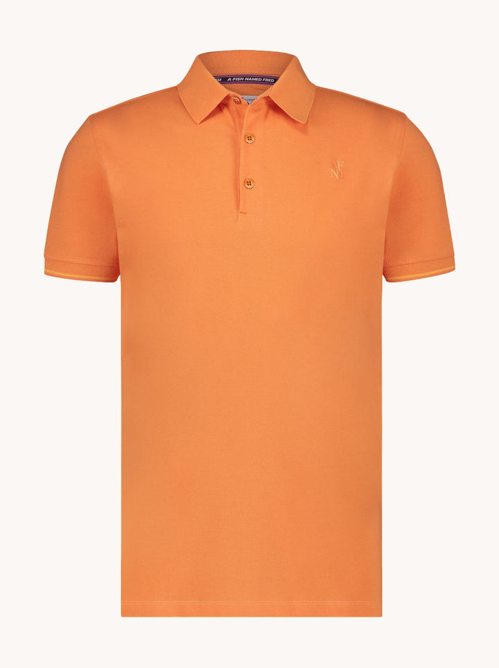 Men's Garment-Dyed Cotton Polo Shirt – Soft Washed Colours – view 12