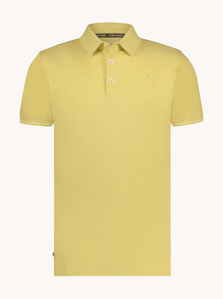 Men's Garment-Dyed Cotton Polo Shirt – Soft Washed Colours