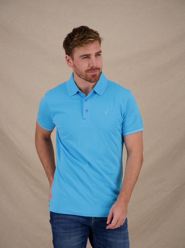 Men's Garment-Dyed Cotton Polo Shirt – Soft Washed Colours