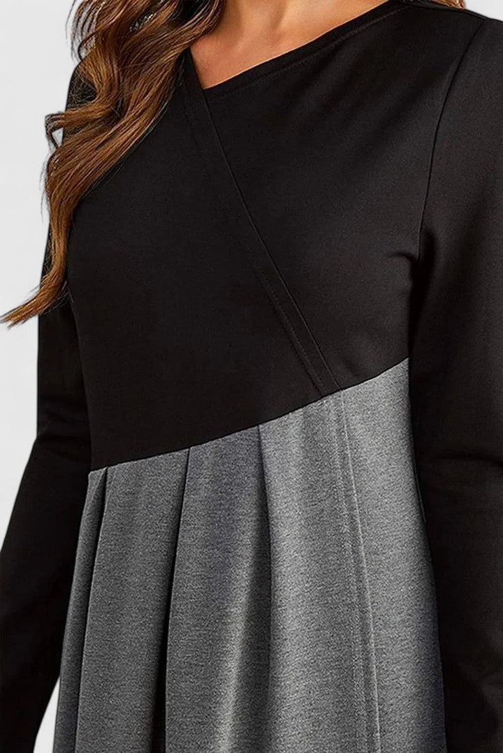 Women's Elegant Long Sleeve Maxi Dress - Versatile for Day or Night