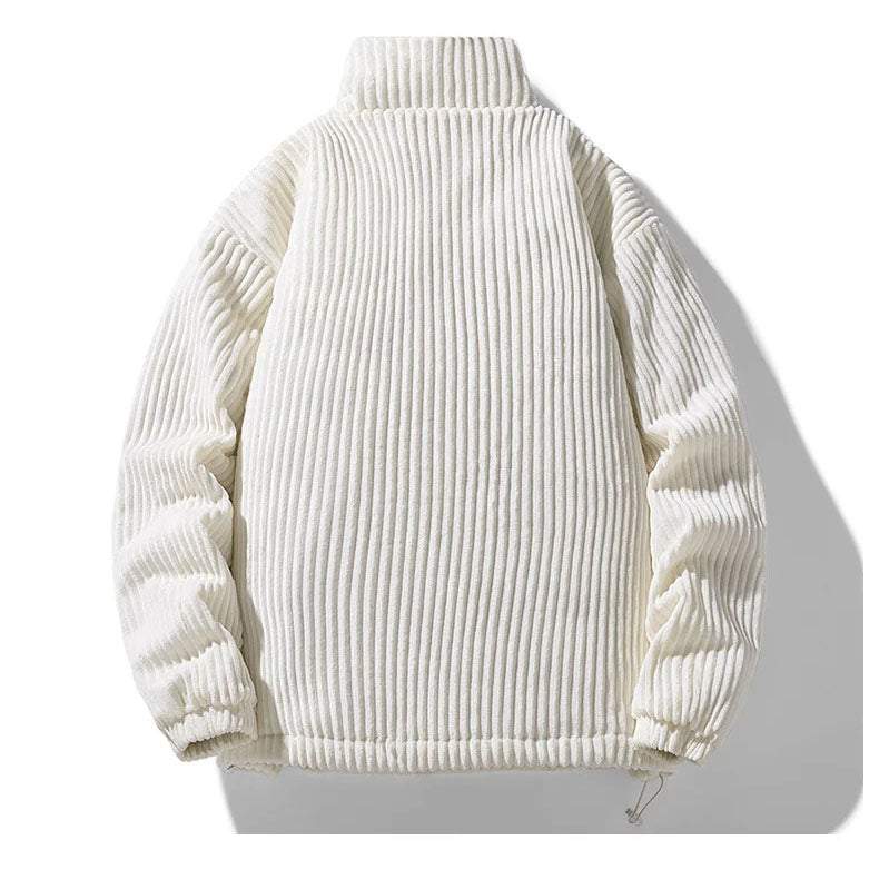 Men's Corduroy Jacket – Quilted Lining – Funnel Neck Warmth – view 6