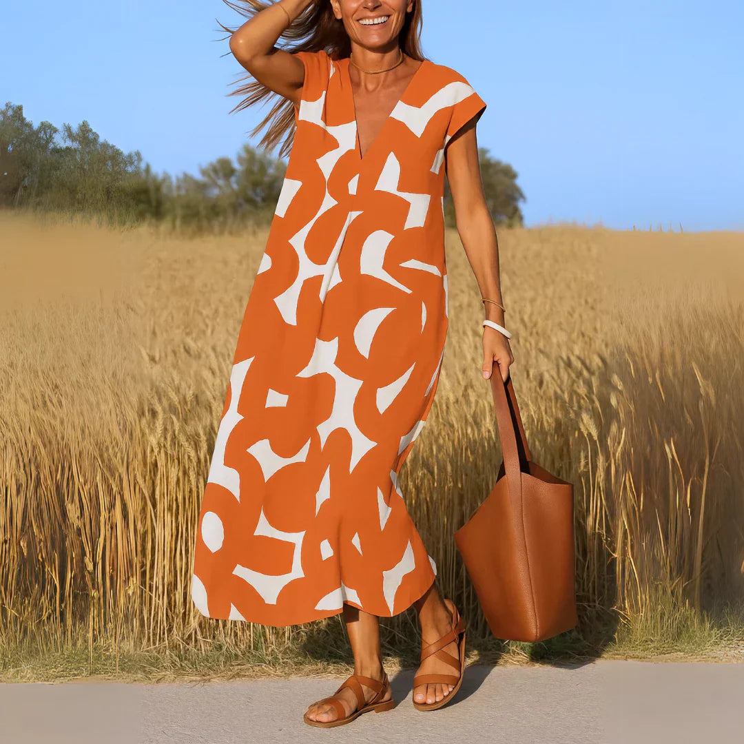 Women's Cutwork Detail Maxi Dress - Breezy Summer Style