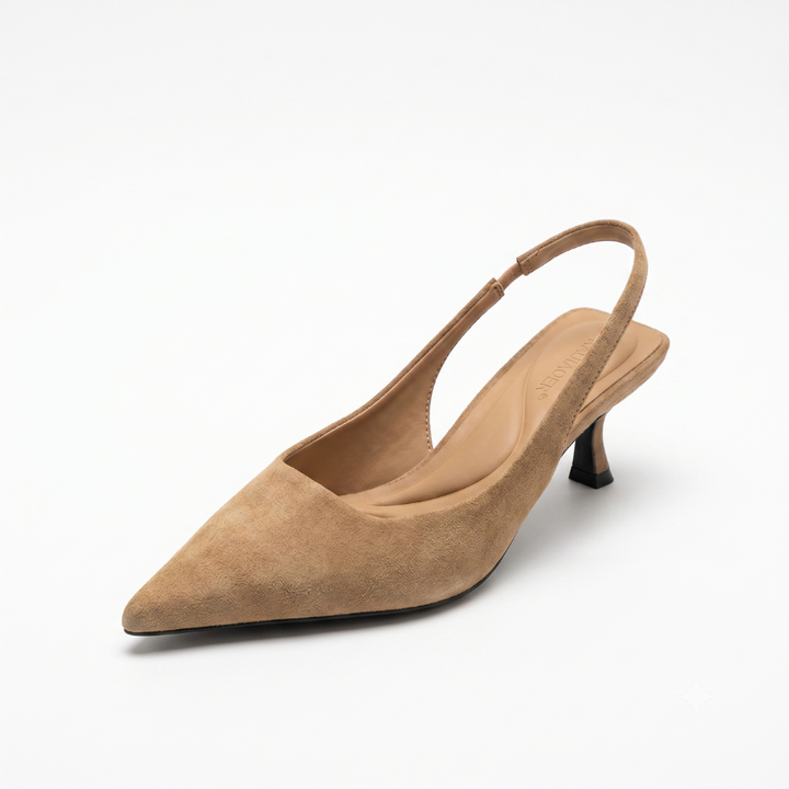 Women's Pointed Toe Slingback Heels - For Office and Evenings