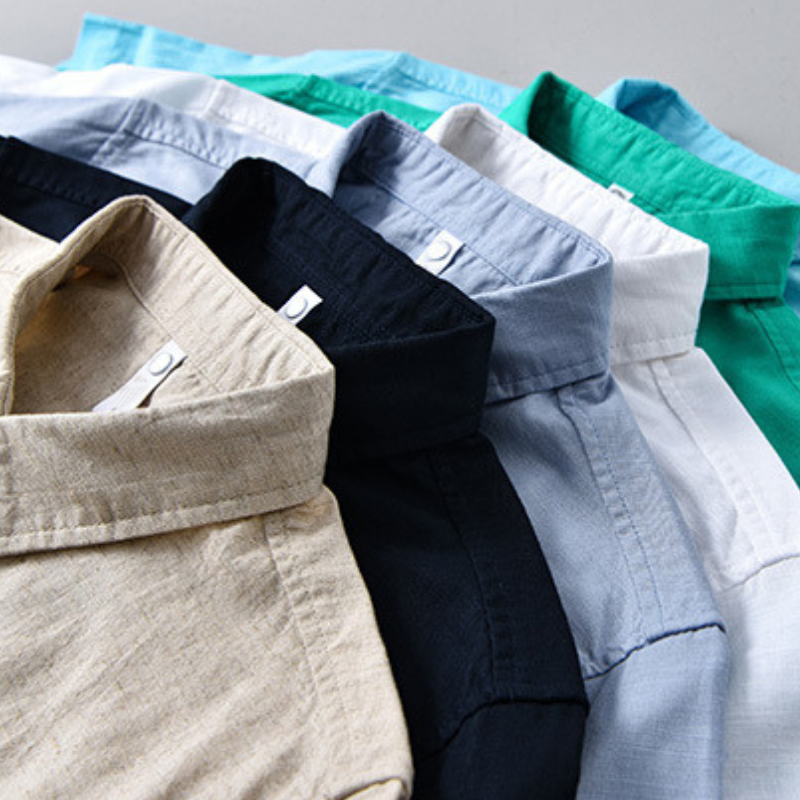 Men's Cotton-Linen Shirt – Relaxed Fit Casual Summer Shirt