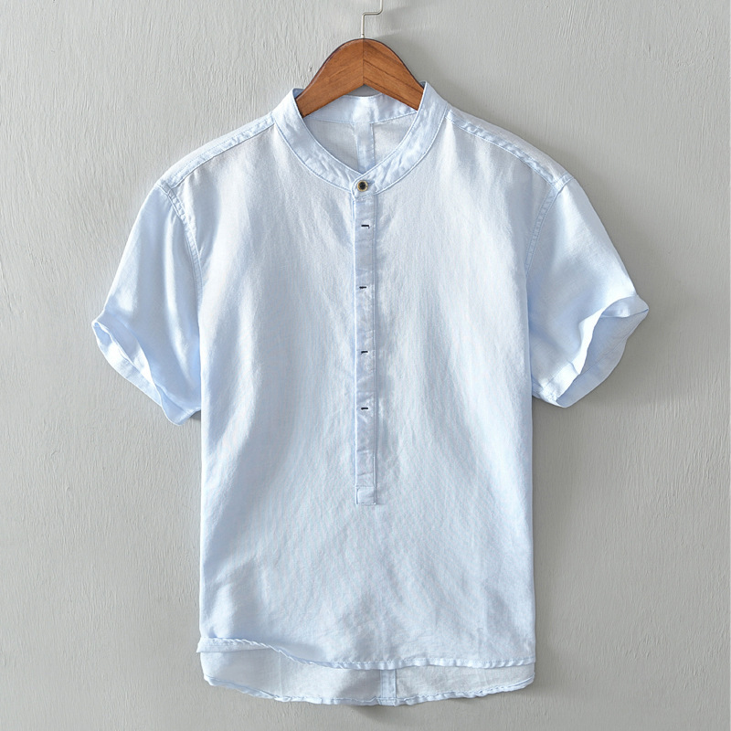 Men's Cotton-Linen Shirt – Breathable Minimalist Summer Style – view 3