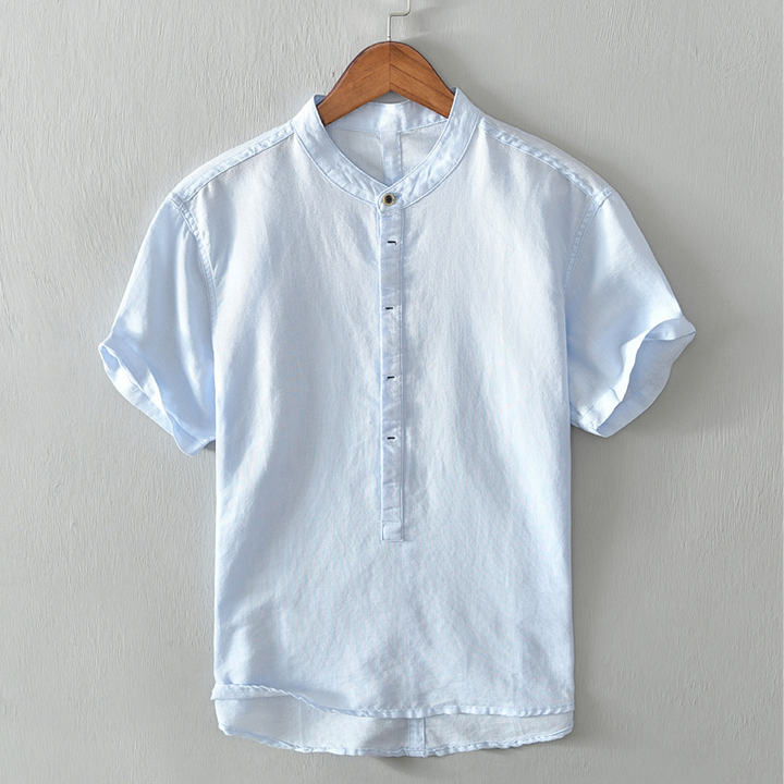Men's Cotton-Linen Shirt – Breathable Minimalist Summer Style – view 3