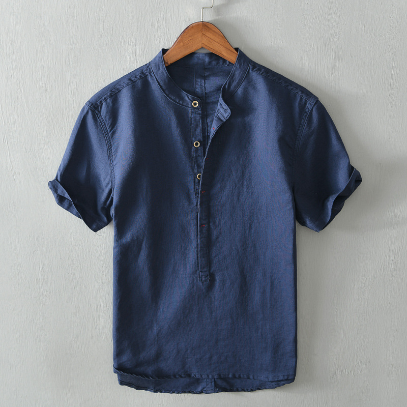 Men's Cotton-Linen Shirt – Breathable Minimalist Summer Style