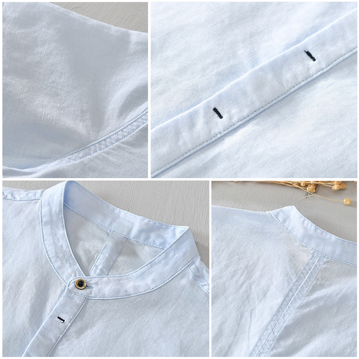 Men's Cotton-Linen Shirt – Breathable Minimalist Summer Style – view 4