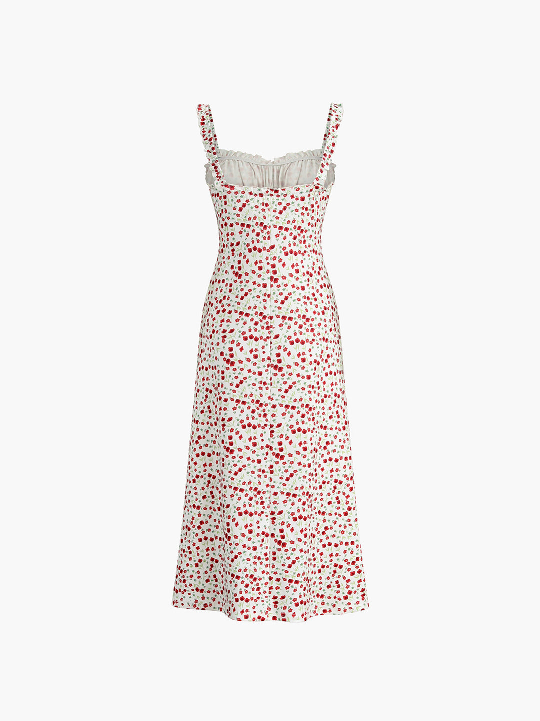 Women's Sleeveless Floral Boho Midi Dress – Soft Stretch Jersey