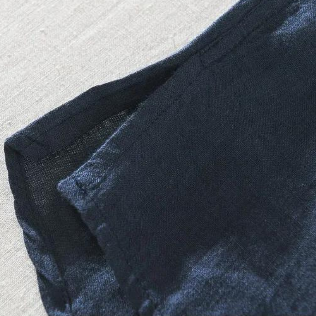 Men's Linen Popover Shirt – Relaxed Half-Placket Summer Style – view 5