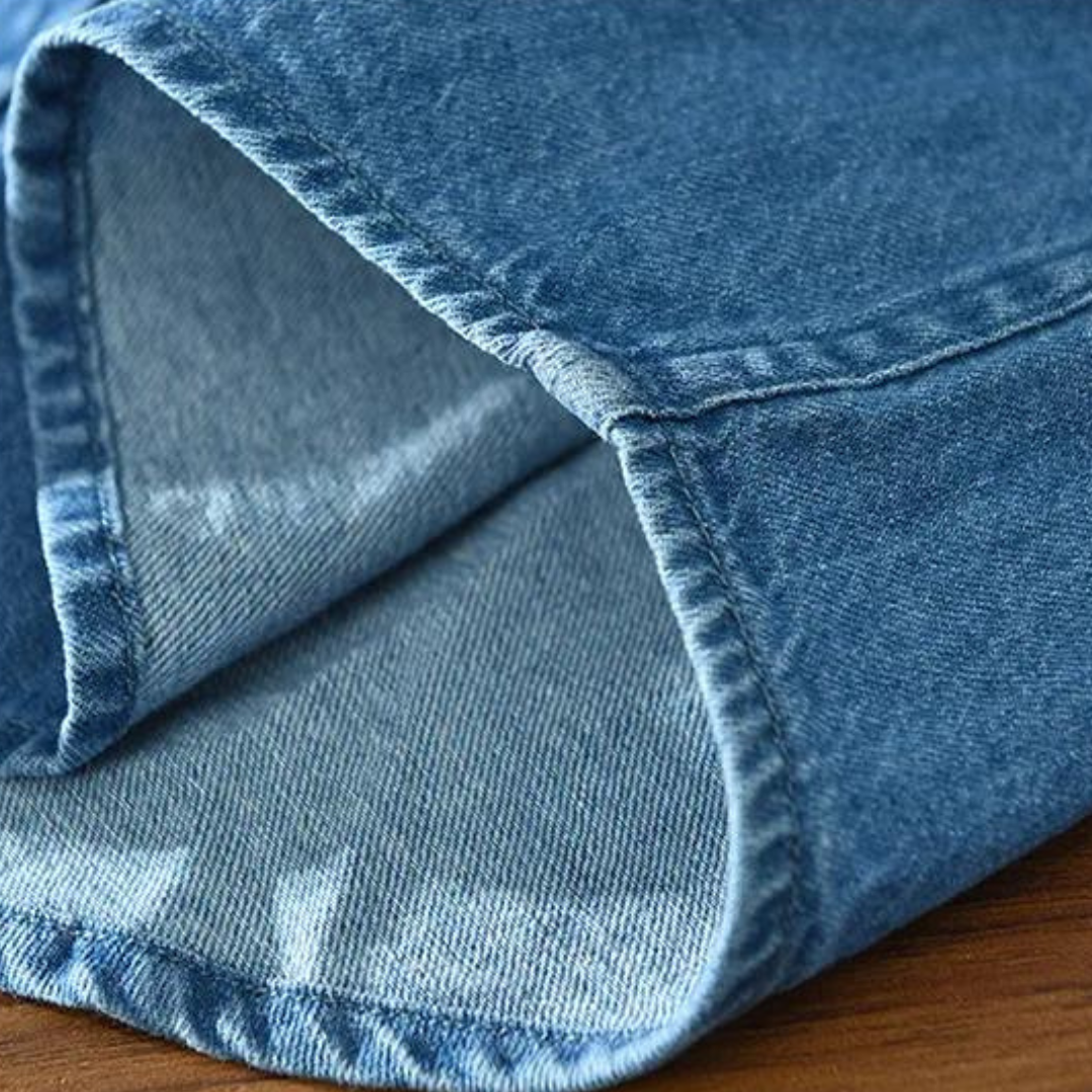 Men's Stretch Cotton Denim Shirt – Modern Fit Casual Layering – view 4