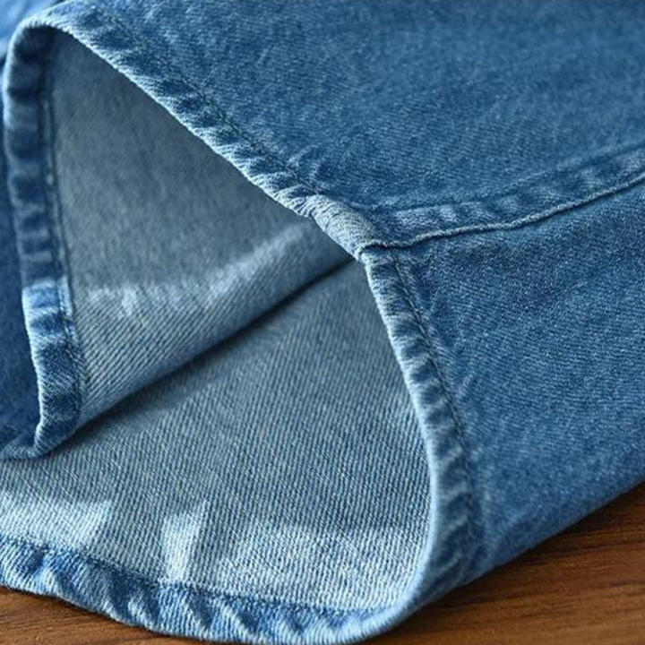 Men's Stretch Cotton Denim Shirt – Modern Fit Casual Layering – view 4