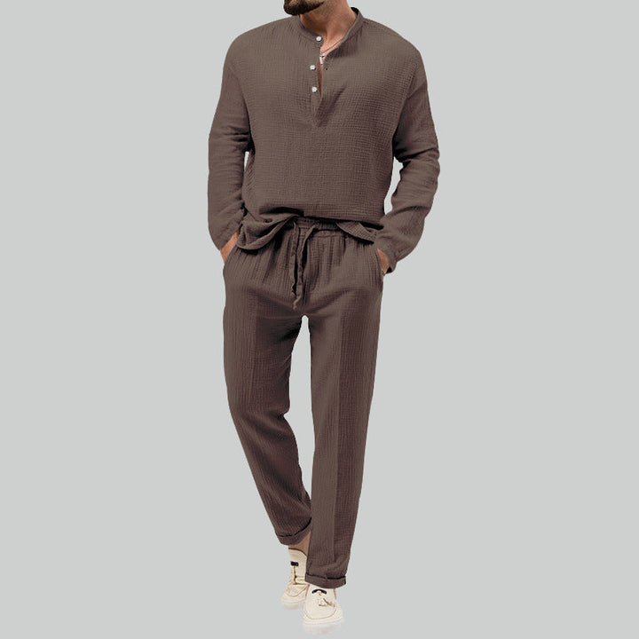 Men's Formentera Two-Piece Set – Resort Shirt and Trousers