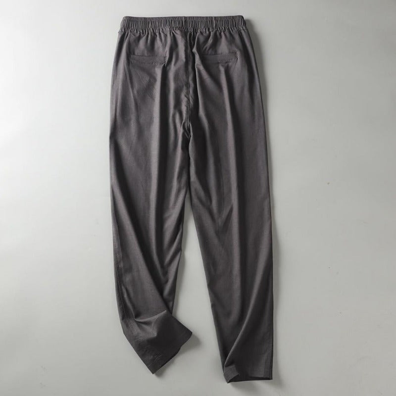 Men's Cotton Drawstring Trousers – Lightweight Everyday Comfort – view 6