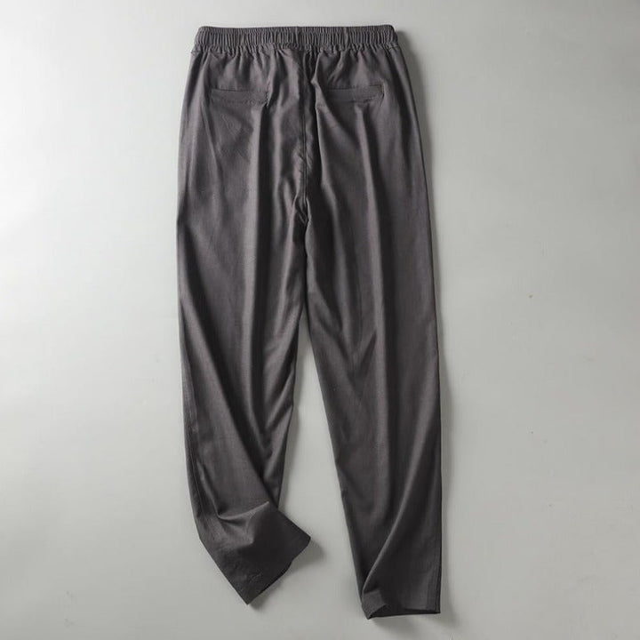 Men's Cotton Drawstring Trousers – Lightweight Everyday Comfort – view 6