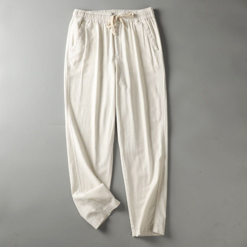 Men's Cotton Drawstring Trousers – Lightweight Everyday Comfort – view 8