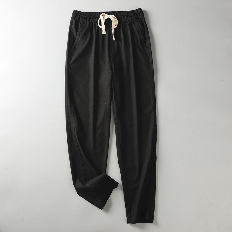 Men's Cotton Drawstring Trousers – Lightweight Everyday Comfort – view 7