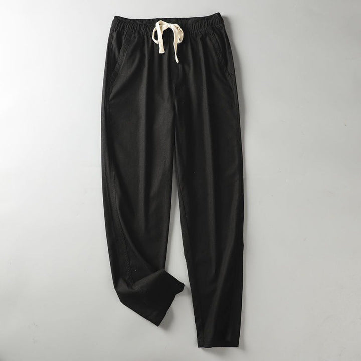 Men's Cotton Drawstring Trousers – Lightweight Everyday Comfort – view 7