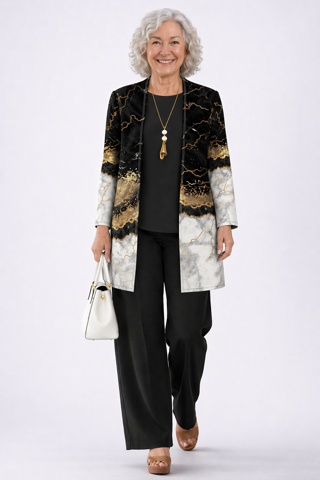 Women's Classic Elegance Three-Piece Set - Effortless Polished Look