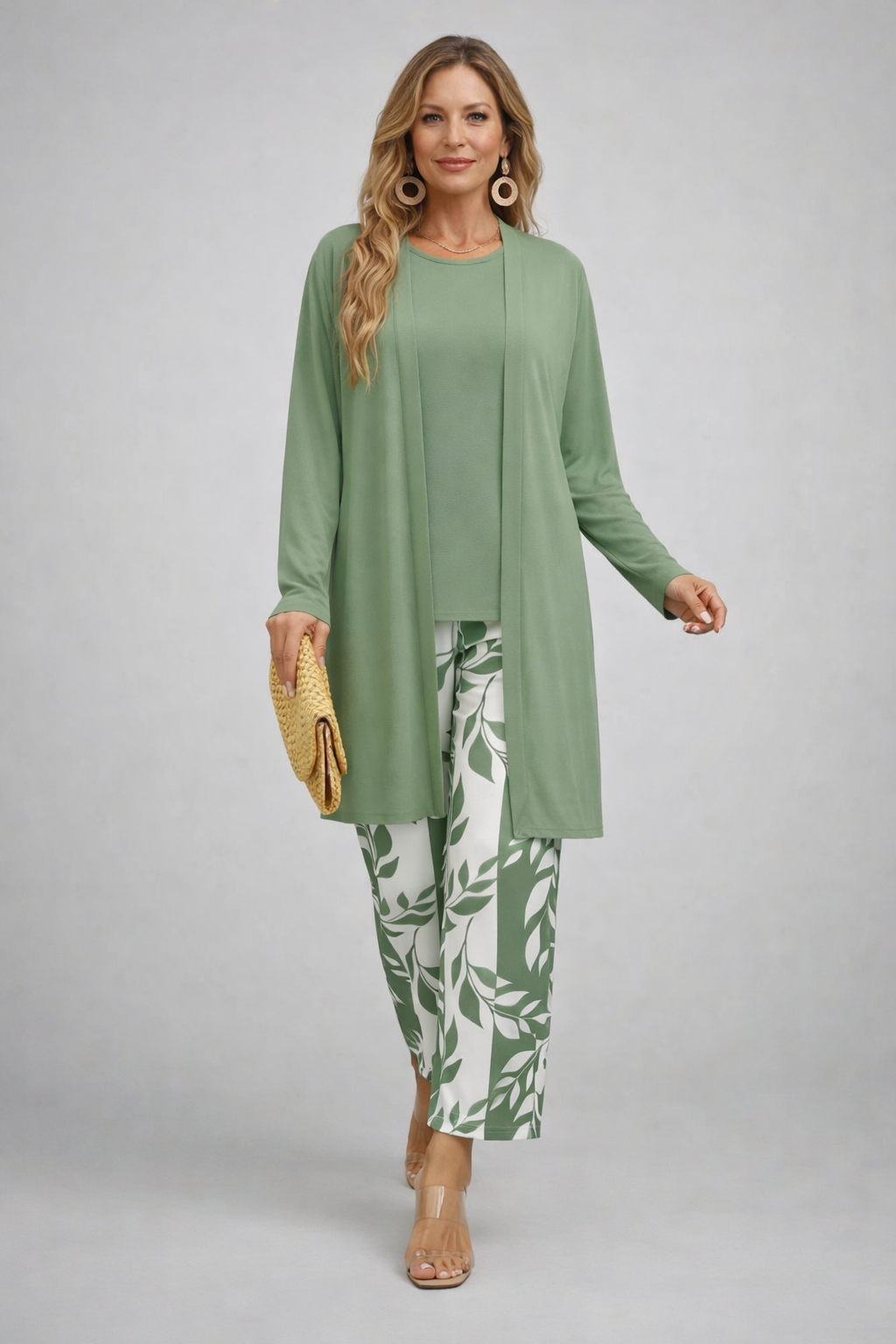 Women's Classic Elegance Three-Piece Set - Effortless Outfit