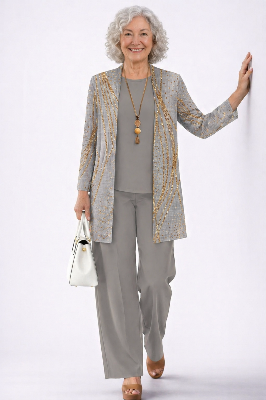 Women's Classic Elegance Three-Piece Set - Effortlessly Polished