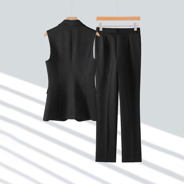 Women's Tailored Waistcoat & Trouser Set – Executive Two-Piece