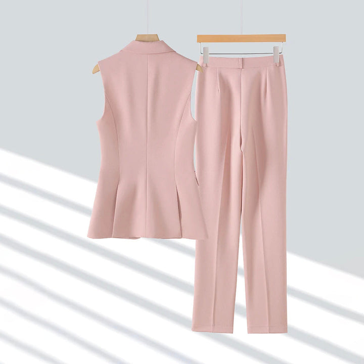 Women's Tailored Waistcoat & Trouser Set – Executive Two-Piece