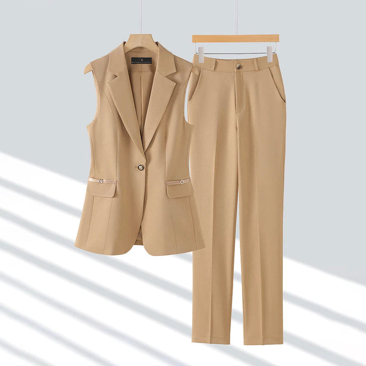 Women's Tailored Waistcoat & Trouser Set – Executive Two-Piece