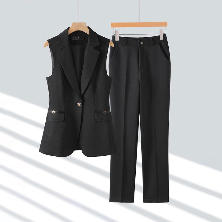 Women's Tailored Waistcoat & Trouser Set – Executive Two-Piece