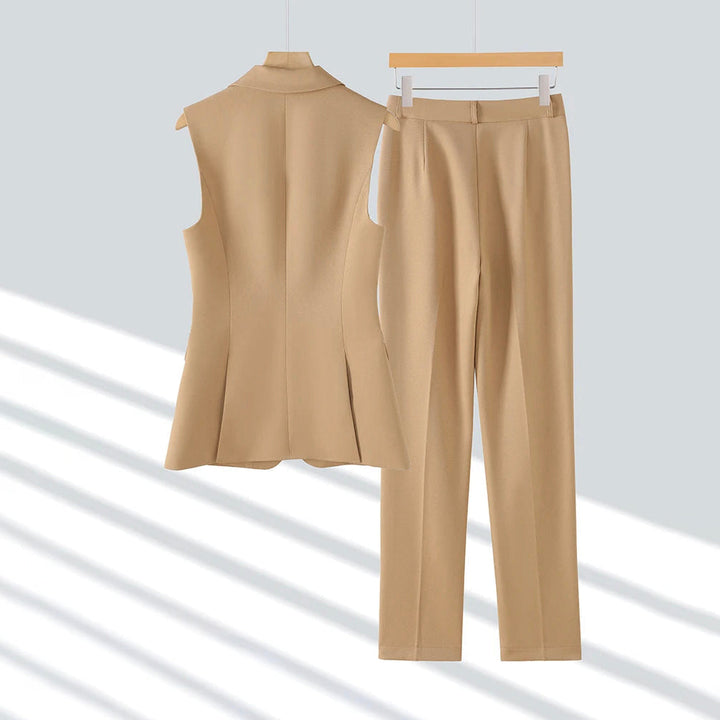 Women's Tailored Waistcoat & Trouser Set – Executive Two-Piece