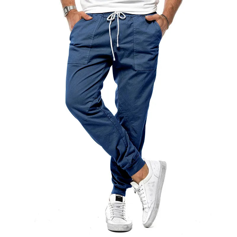 Men's Linen Blend Joggers – Breathable Relaxed-Fit Trousers – view 2