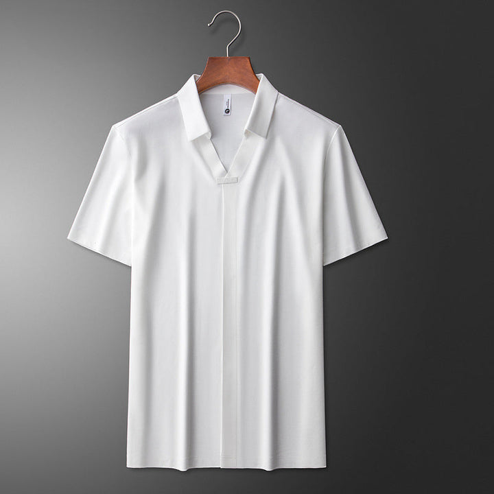 Men's Cotton-Silk Polo Shirt – Office to Weekend Versatility – view 2