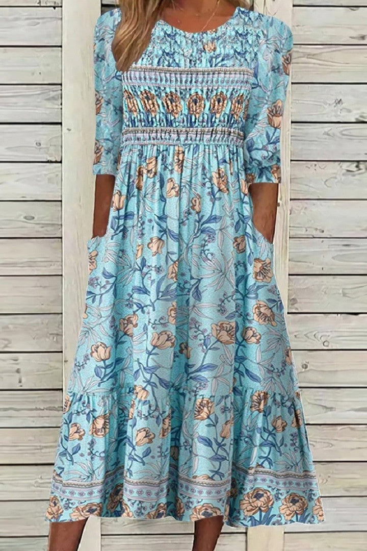 Women's Flowing Dress with Tummy Coverage - Brunch to Stroll