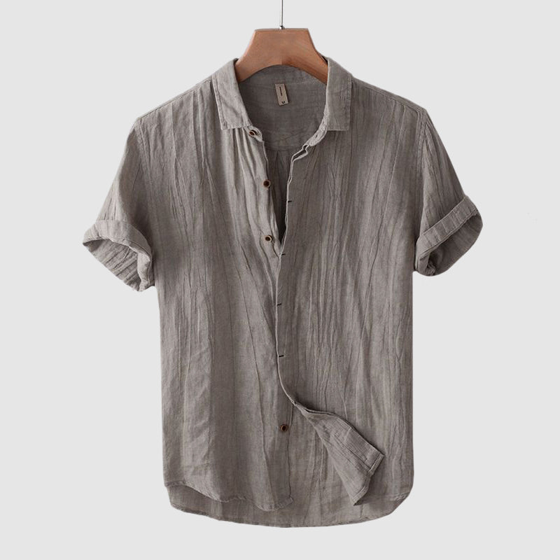 Men's Linen Short Sleeve Shirt – Breathable Summer Comfort – view 3