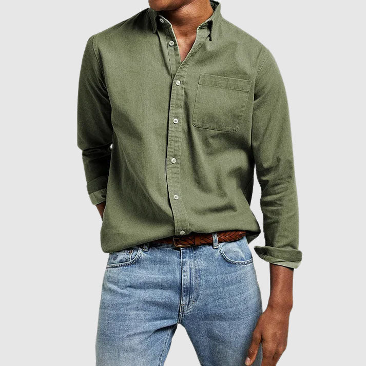 Men's Essential Cotton Shirt – Classic Collar Everyday Wear – view 8
