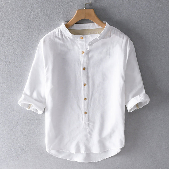 Men's Firenze Linen Blend Shirt – Tailored Smart-Casual Fit