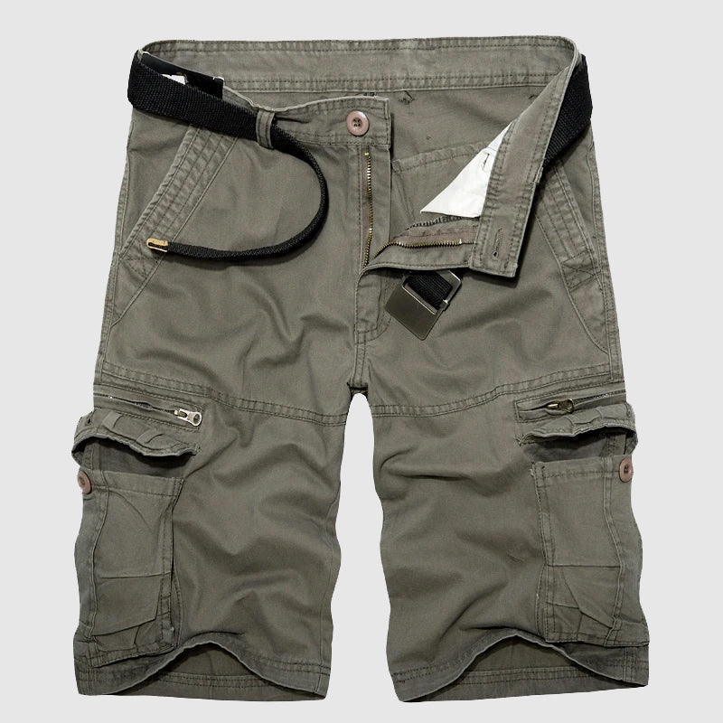 Men's Cotton Cargo Shorts – Explorer Zip-Pocket Summer Shorts – view 2