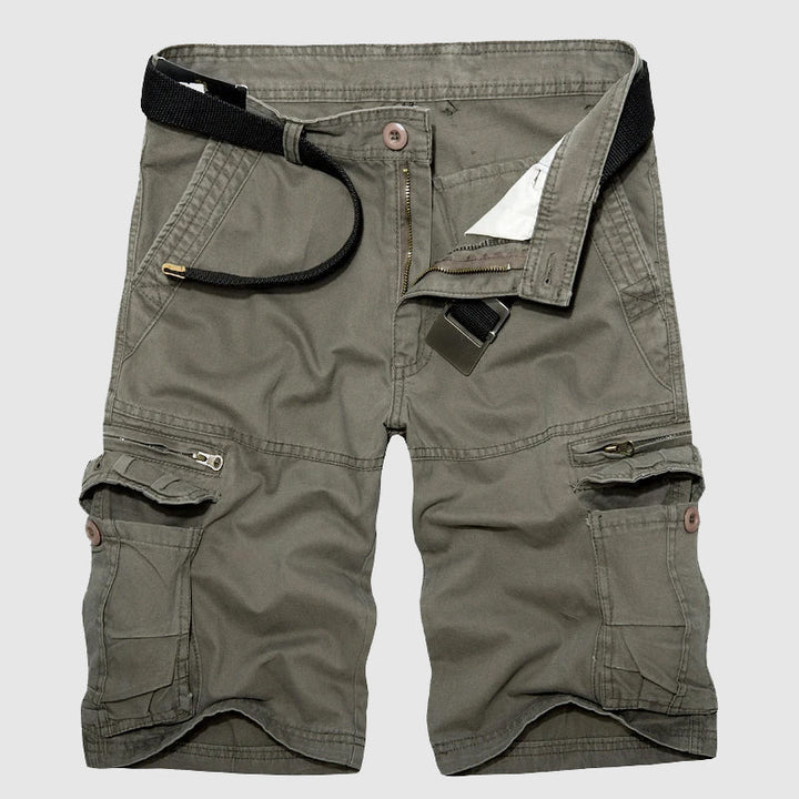 Men's Cotton Cargo Shorts – Explorer Zip-Pocket Summer Shorts – view 2