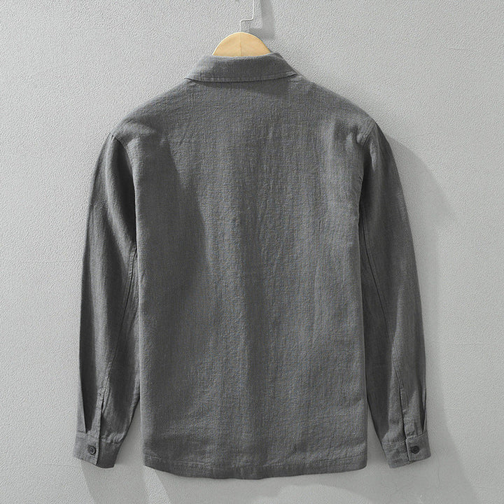 Men's Cotton Shacket – Button-Up Overshirt for Smart Layering – view 6