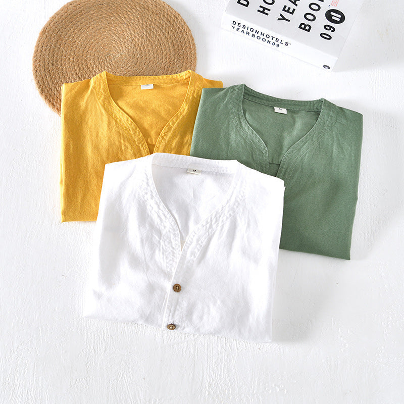 Men's Como Linen Shirt – Breathable Tailored Summer Staple – view 6