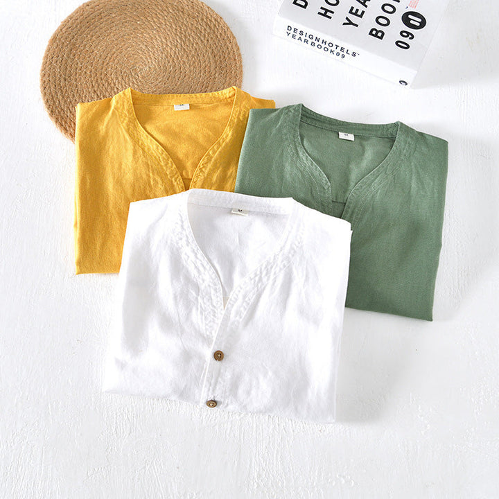 Men's Como Linen Shirt – Breathable Tailored Summer Staple – view 6